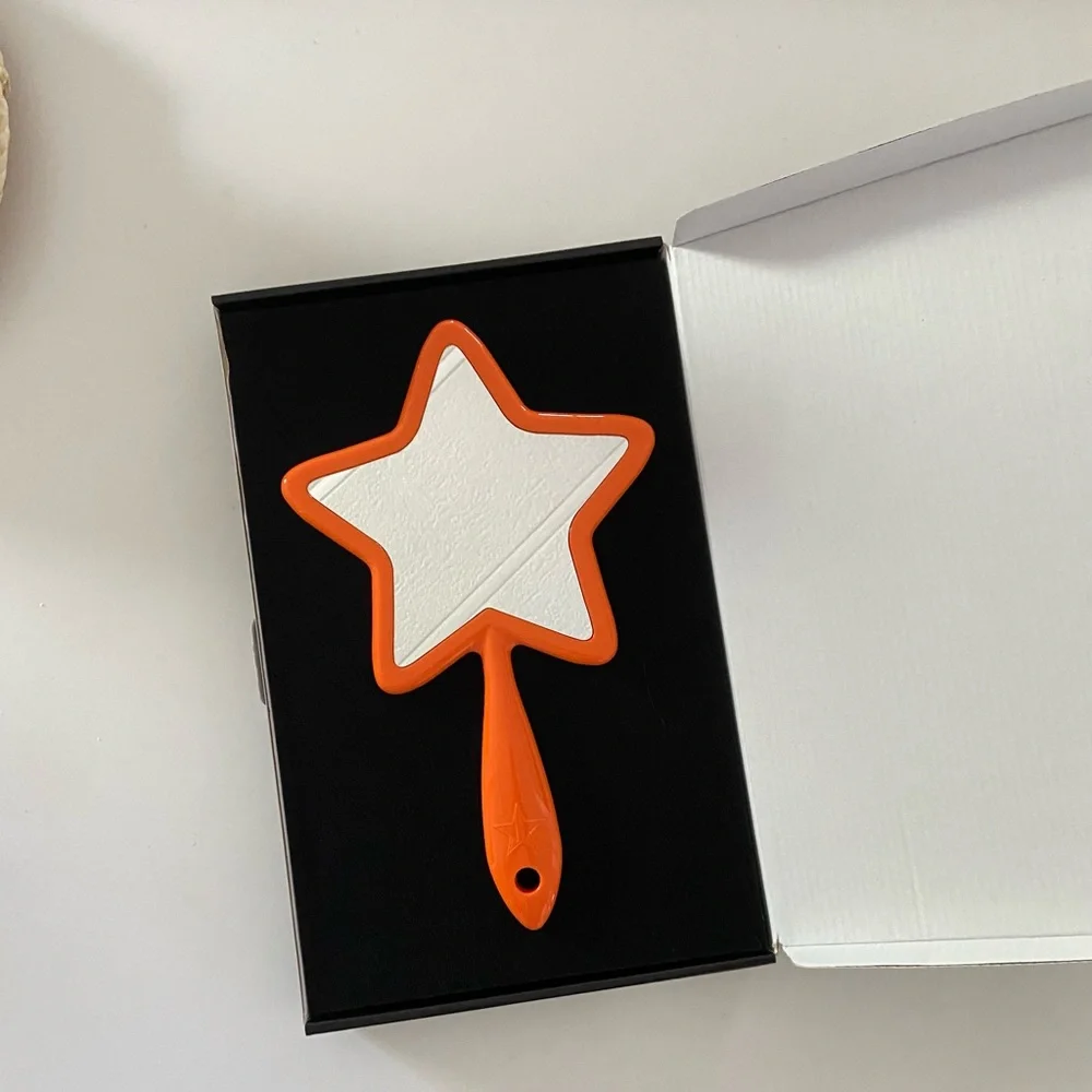 New Jeffree Star Cosmetics‎ Hand Mirror Unisex OS Orange Like New Star Logo